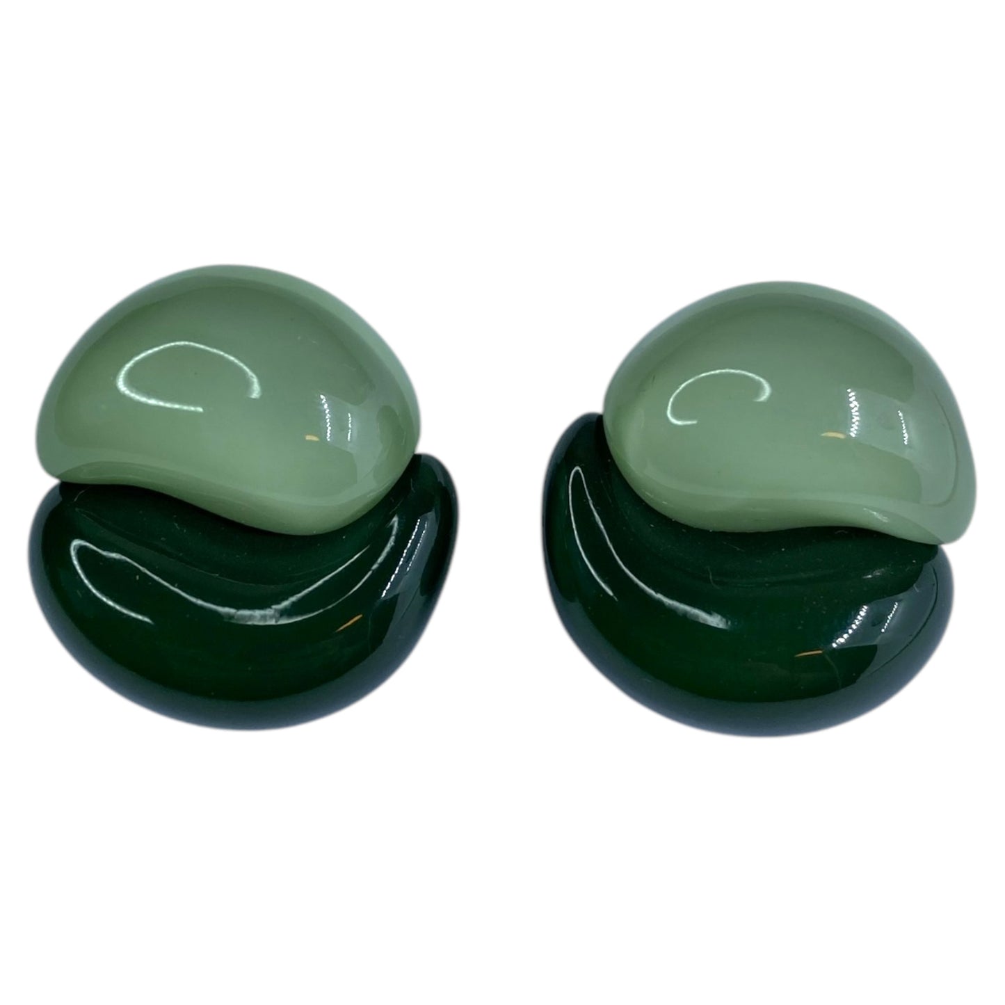 Green Florest bracelet and earrings | Resin