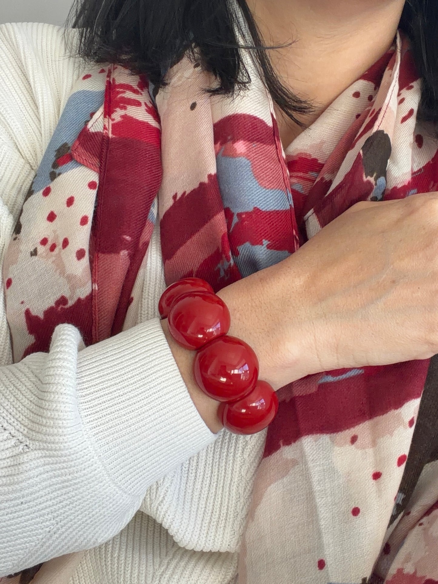 Red bracelet | Resin