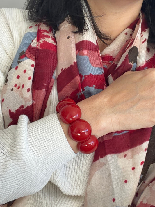 Red bracelet | Resin