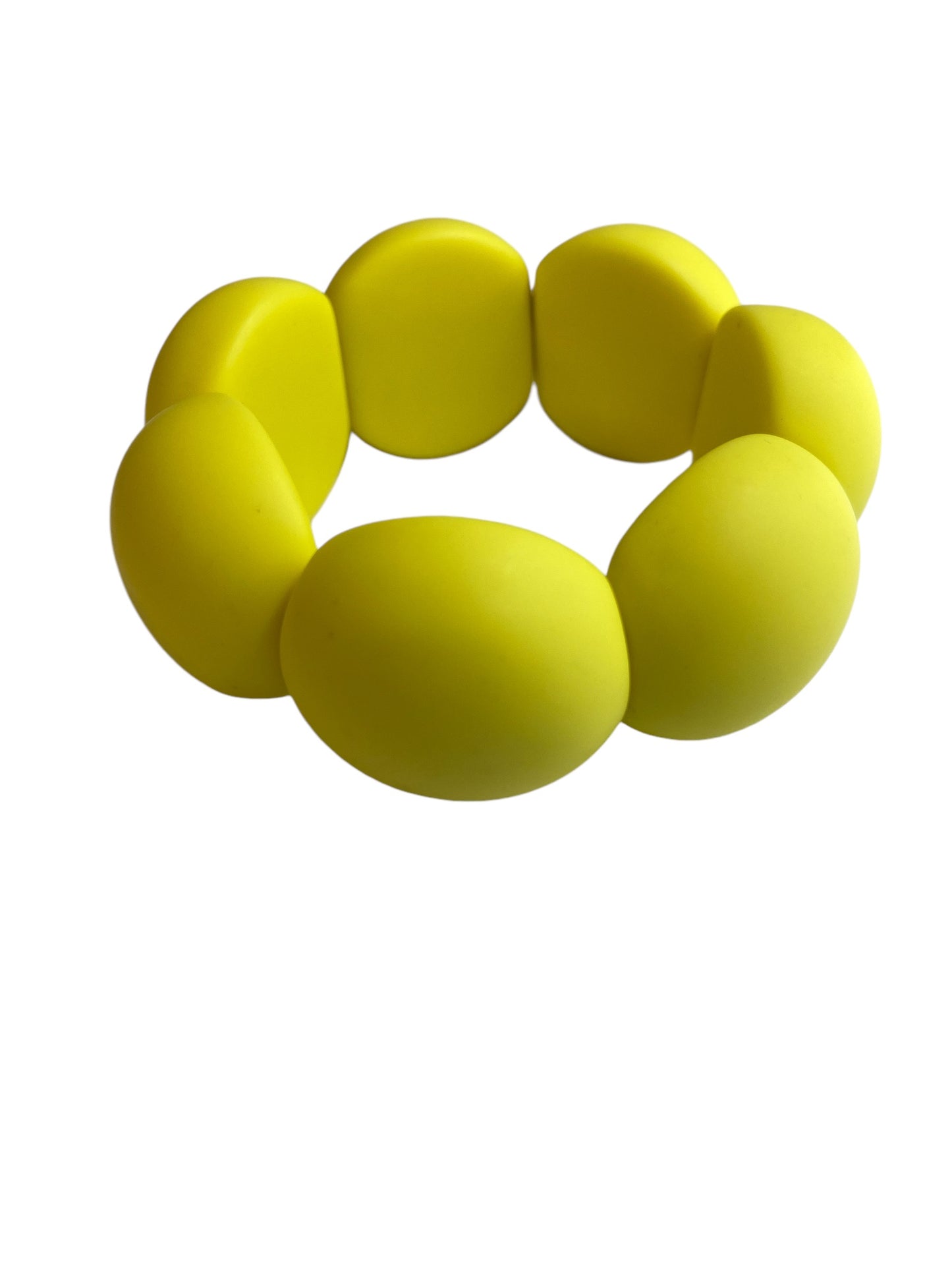 Yellow bracelet and earrings set | Resin